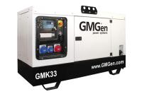 Дизель генератор GMGen GMK33 в кожухе - 26 кВт / трёхфазный (380/220 В)