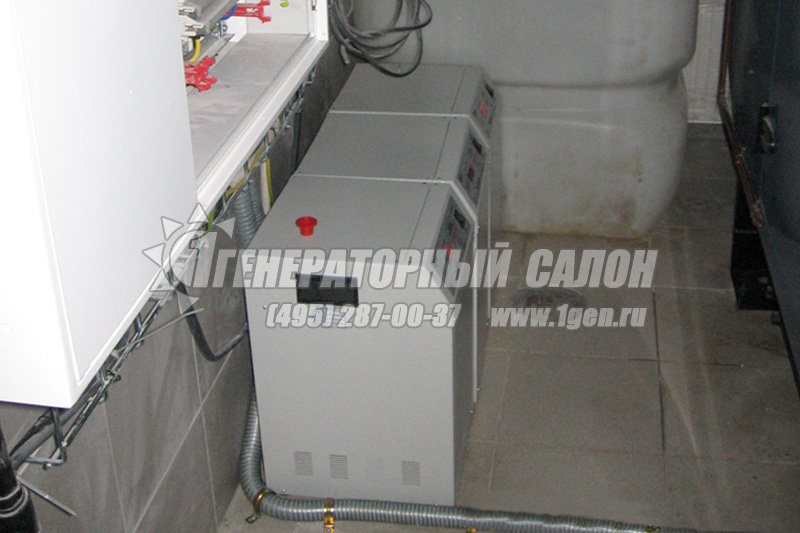 Монтаж электростанции SDMO T20HK и стабилизаторов напряжения в загородном доме