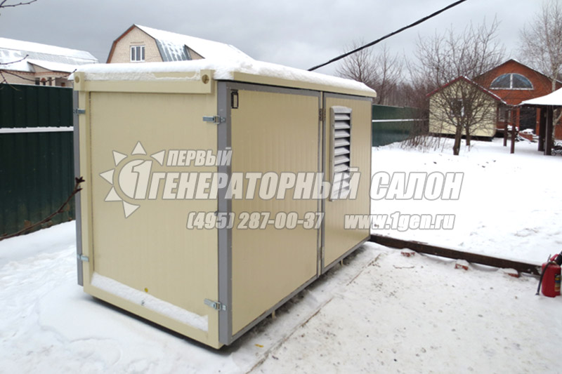 Монтаж контейнерной электростанции GMGen GMJ66 для загородного дома
