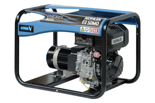 Дизель генератор KOHLER-SDMO Diesel 4000 C5 - 3.4 кВт / однофазный (220 В) фото № 1