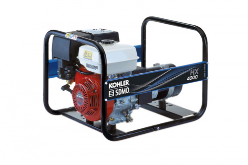 Бензиновый генератор KOHLER-SDMO HX 4000 C - 3.7 кВт / однофазный (220 В) фото № 1